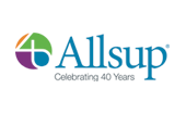 Allsup, Celebrating 40 Years logo